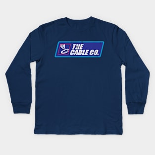 The Cable Co. Cable Guy Logo Kids Long Sleeve T-Shirt